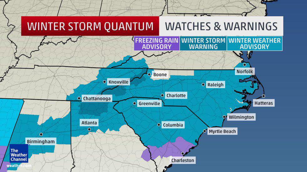 Map of Winter Storm Quantum
